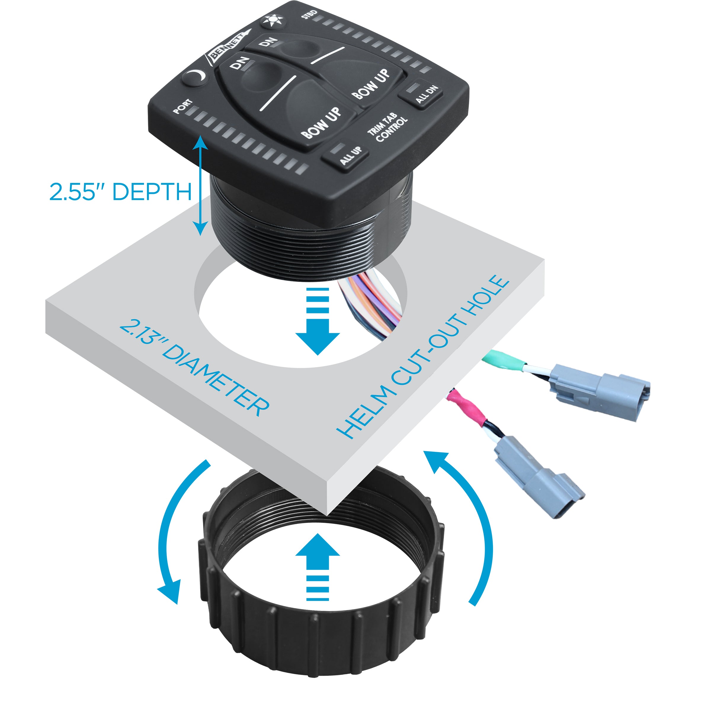 BENNETT Integrated Helm Control OBI9000H (Hydraulic)