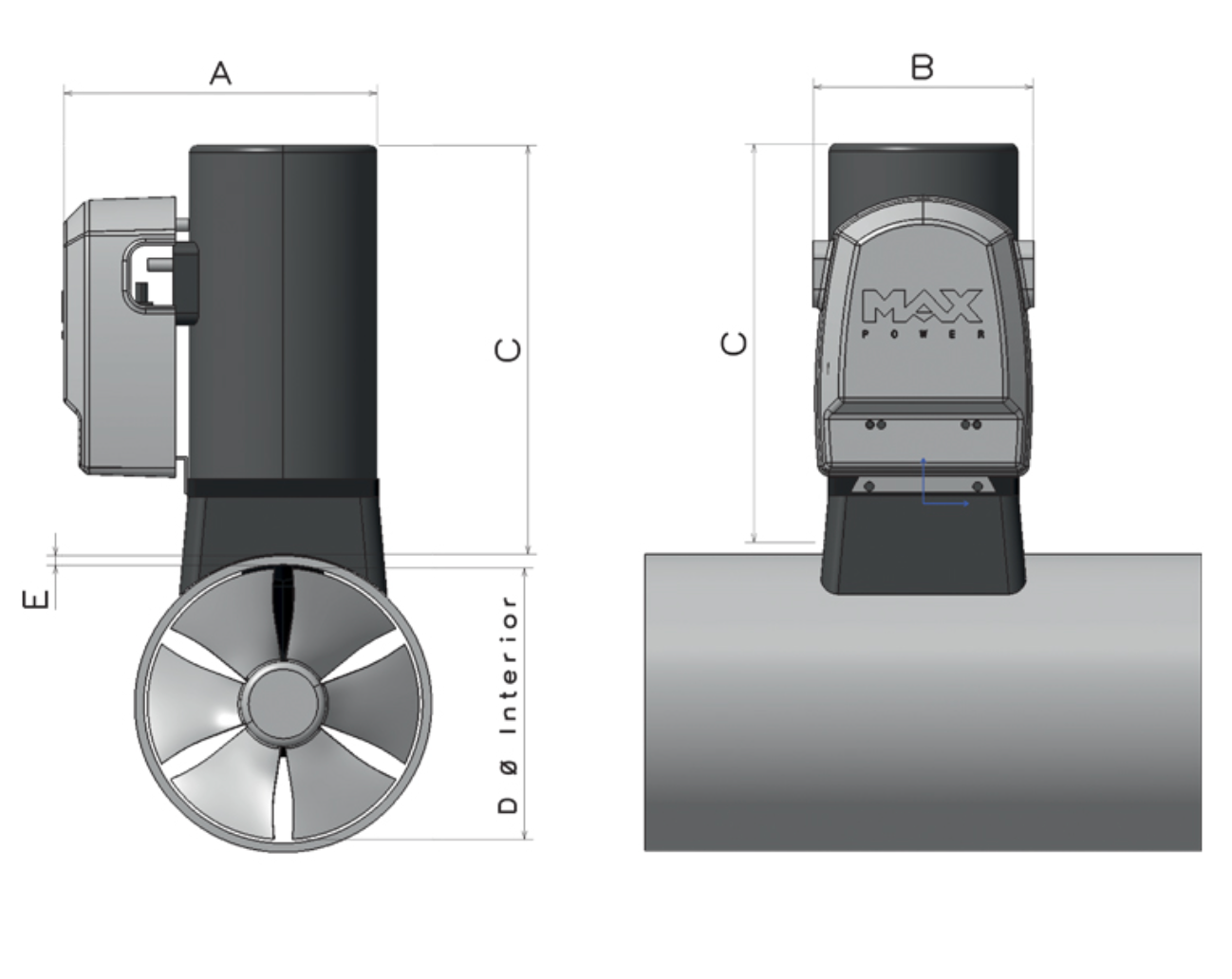 MAX POWER Thruster CT300 (24V)